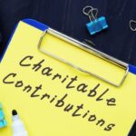 how a self employed person can deduct charitable contributions