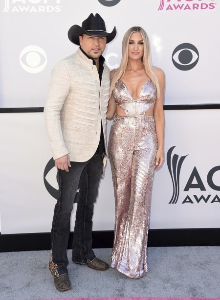 Jason Aldean and his current wife Brittany Kerr