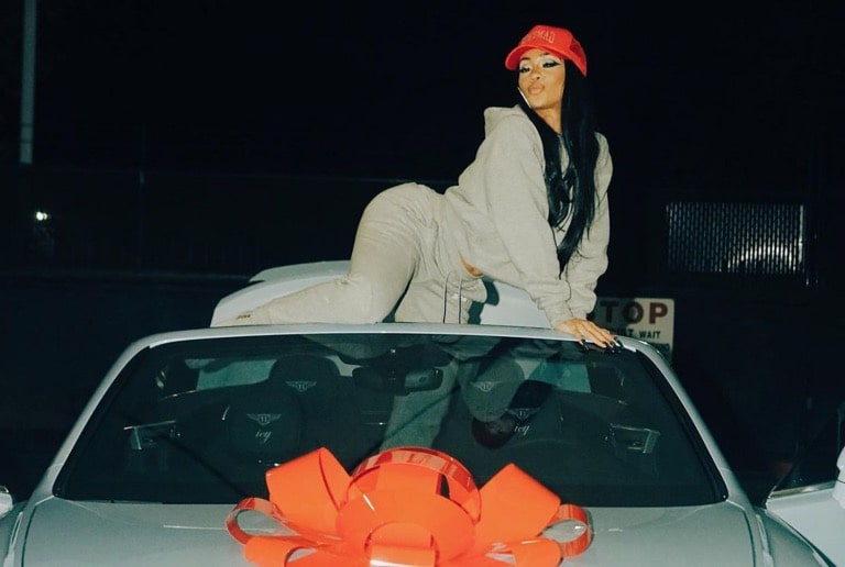 Quavo surprised Saweetie a custom Bentley